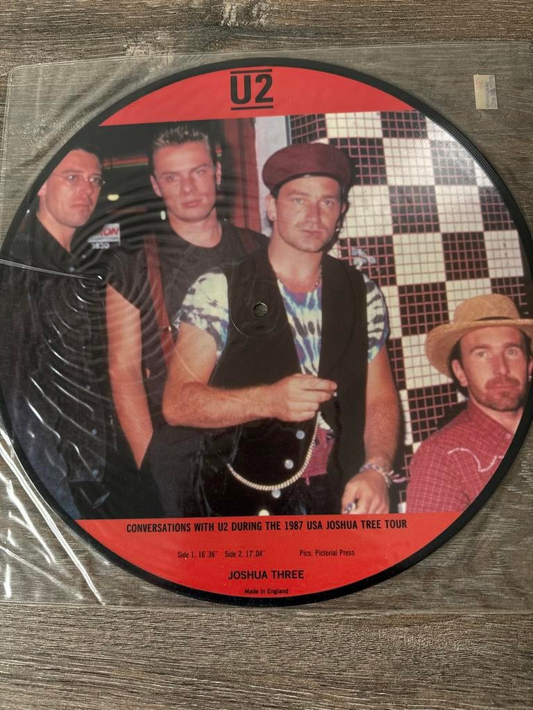 U2 - Joshua Tree Tour Picture Disc (1987 USA), Ophalen, Zo goed als nieuw
