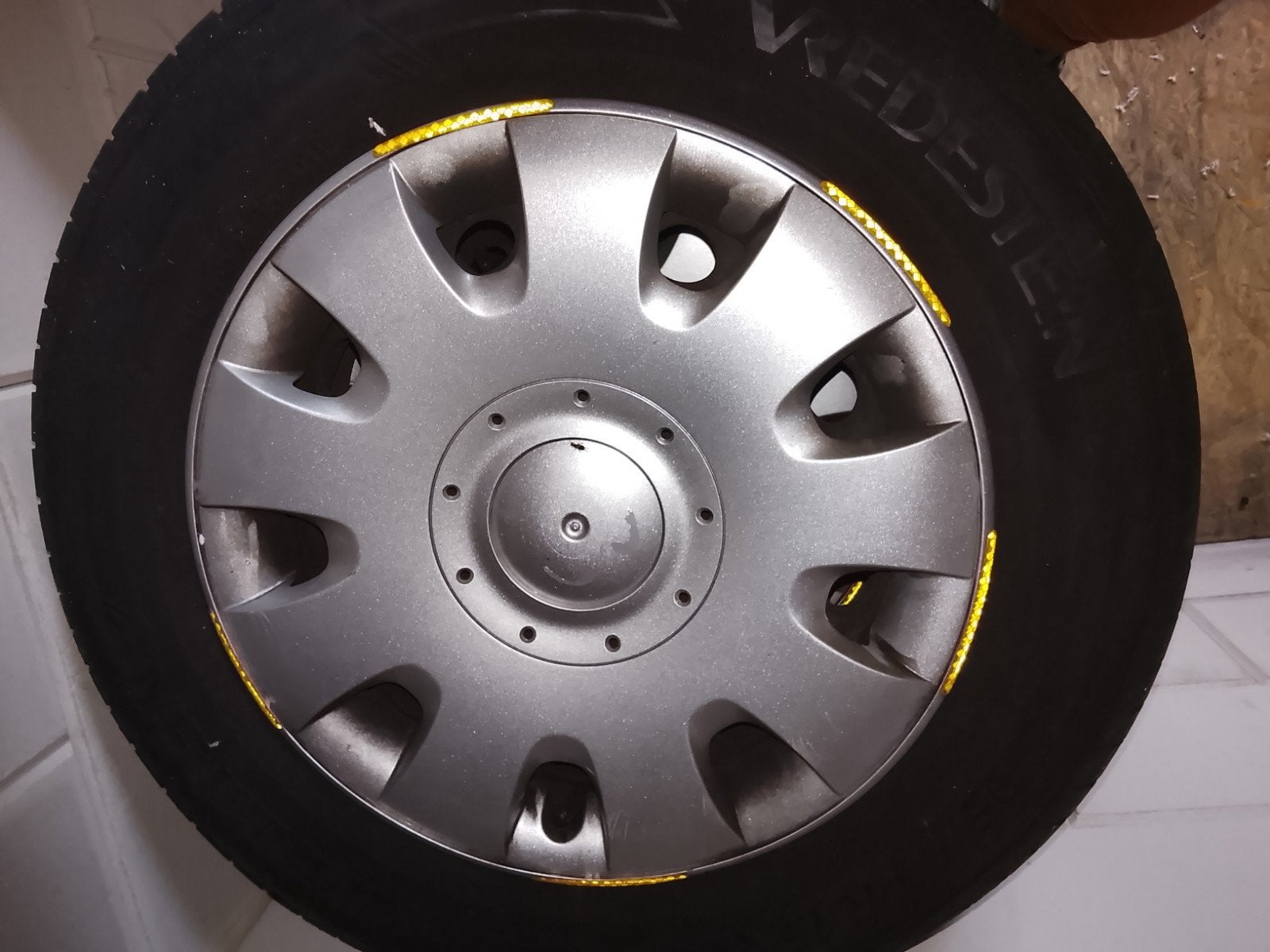 5 banden met velgen voor Golf (195/65 R15), Gebruikt, 15 inch, Banden en Velgen, Ophalen of Verzenden