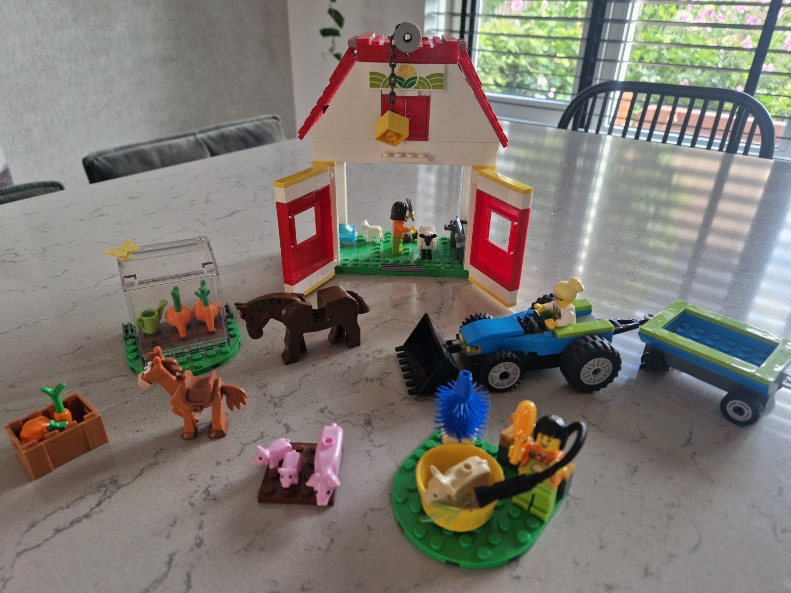 LEGO City Boerderij (60346) set met dieren en tractor, Ophalen of Verzenden, Zo goed als nieuw, Overige merken