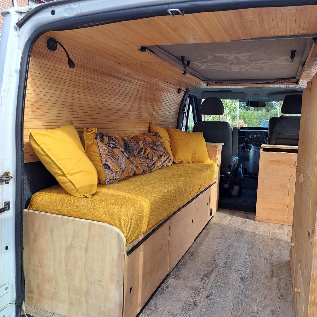 2 persoons Ford transit buscamper L1H1, Caravans en Kamperen, Campers, Particulier, tot en met 2, Buscamper of Camperbus, Ford
