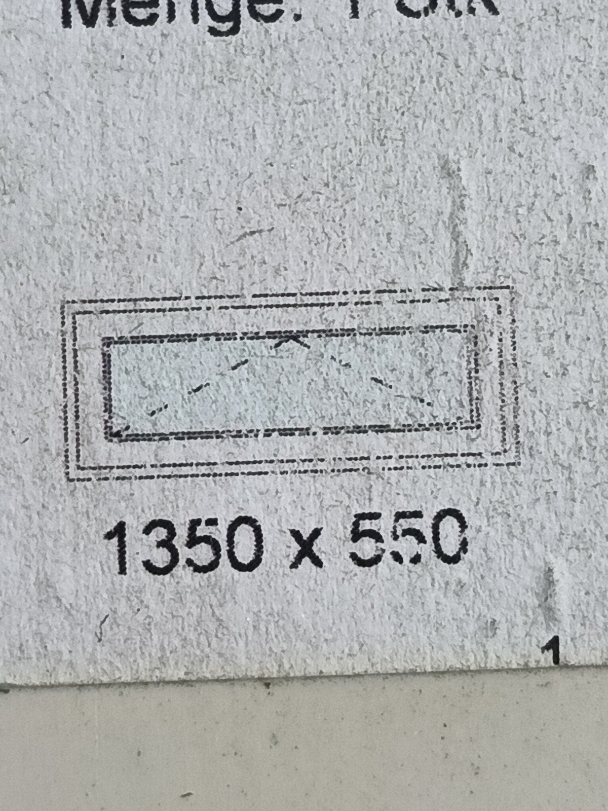 REHAU Kunststof Kiepraam met HR++ Glas (1350x550), Ophalen, Gevelraam of Ruit, Minder dan 80 cm, Nieuw