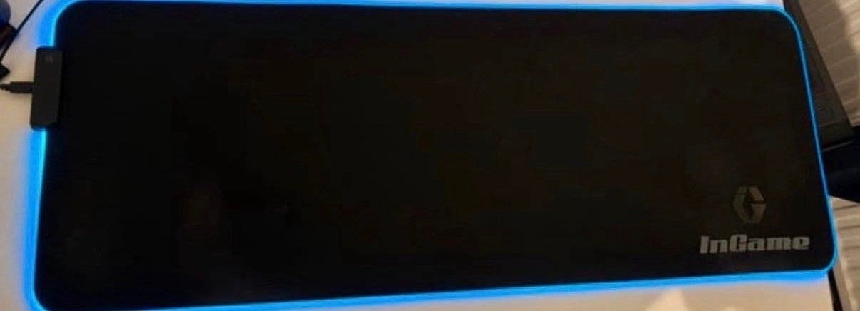 InGame XXL Gaming Muismat met RGB-verlichting, Computers en Software, Ophalen of Verzenden, Gaming muismat, Zo goed als nieuw