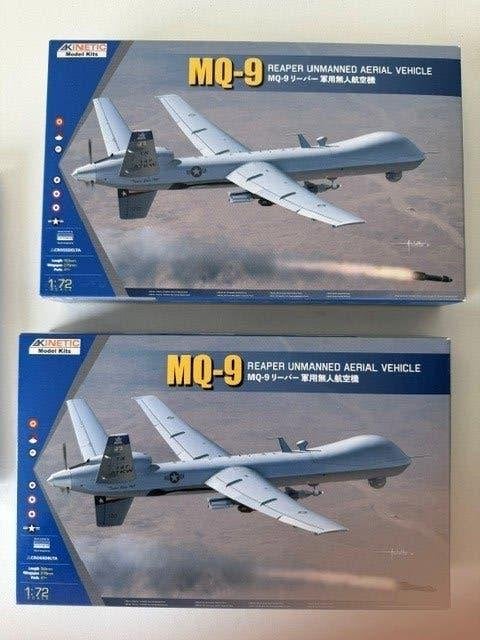 ROWASP OUTLET | Kinetic 1/72 72004 2x MQ-9 Reaper INCOMPLEET, Hobby en Vrije tijd, Overige merken, 1:72 tot 1:144, Kinetic, Ophalen of Verzenden