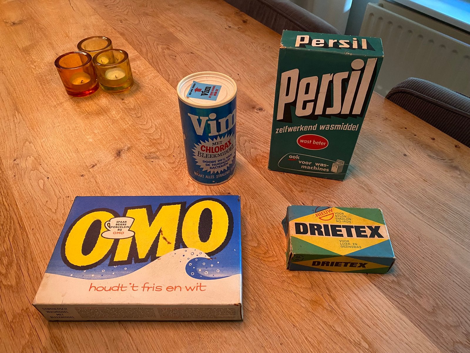 Vintage boodschappen was en schoonmaak middelen, Verzamelen, Ophalen of Verzenden, Zo goed als nieuw, Gebruiksvoorwerp