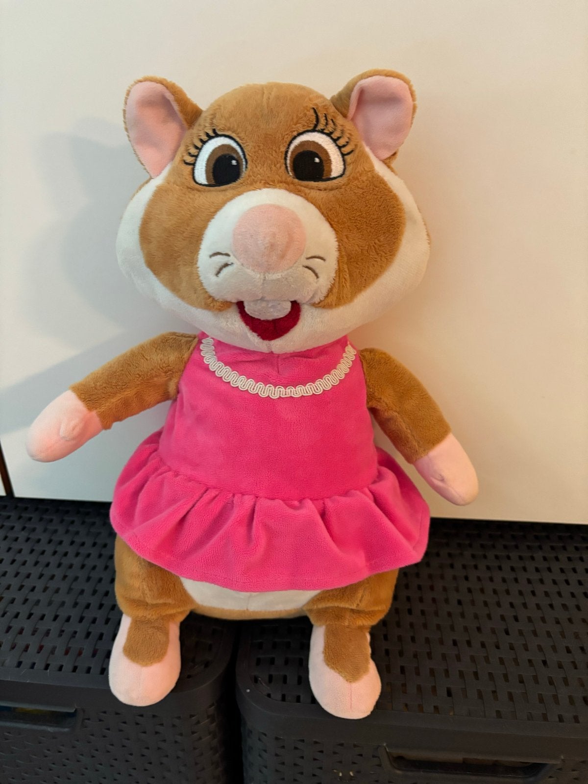 AH Albert Heijn Hamster Knuffel in Roze Jurk XL 60 cm!, Overige merken, Overige karakters, Hamster, Ophalen of Verzenden