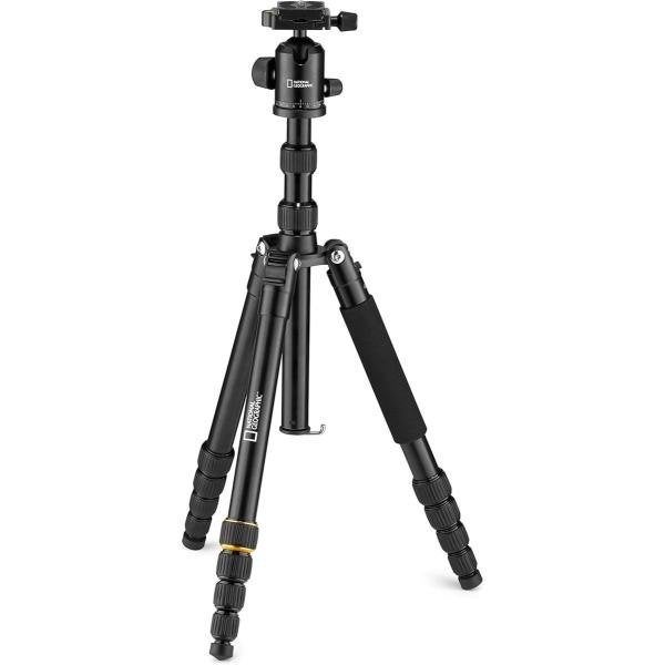 National Geographic Travel Aluminium BH Tw 5S incl. draagtas, Ophalen of Verzenden, Nieuw, Driepoot