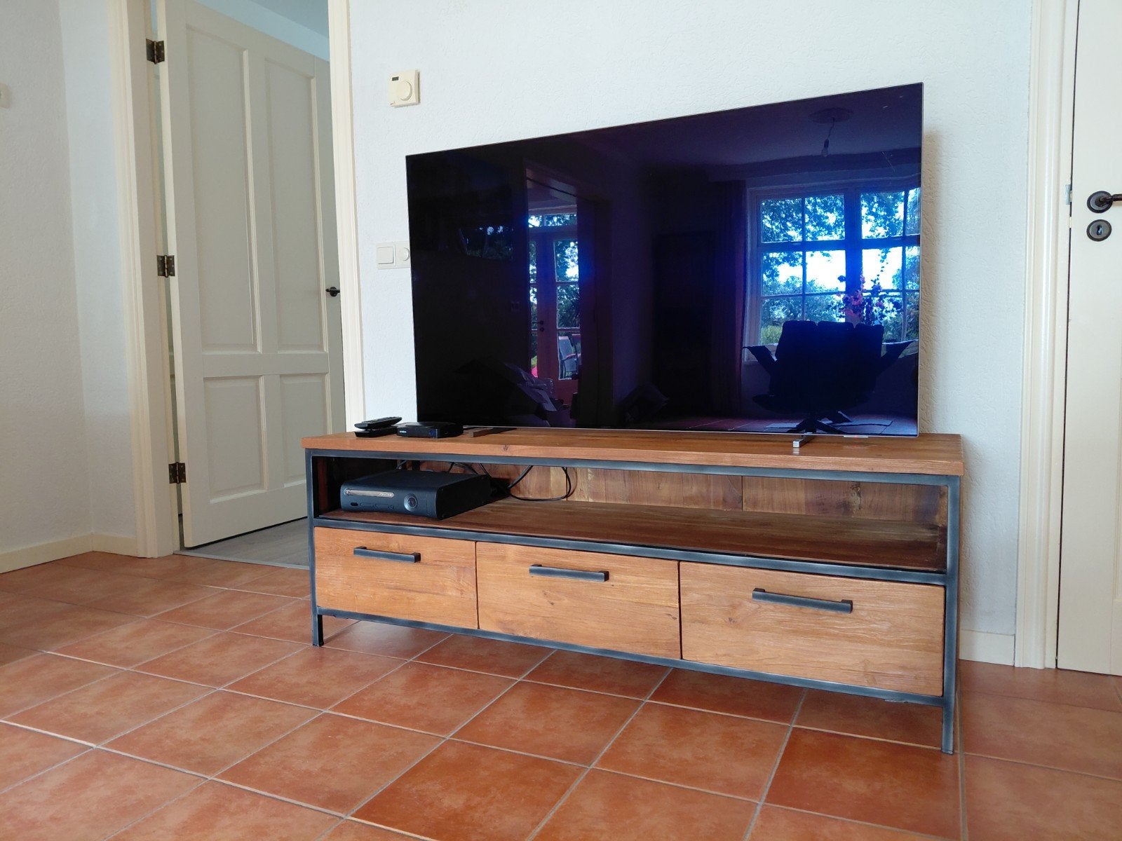Pronto Romaro tv-meubel, Ophalen, Zo goed als nieuw, Industrieel, landelijk, modern., Minder dan 100 cm