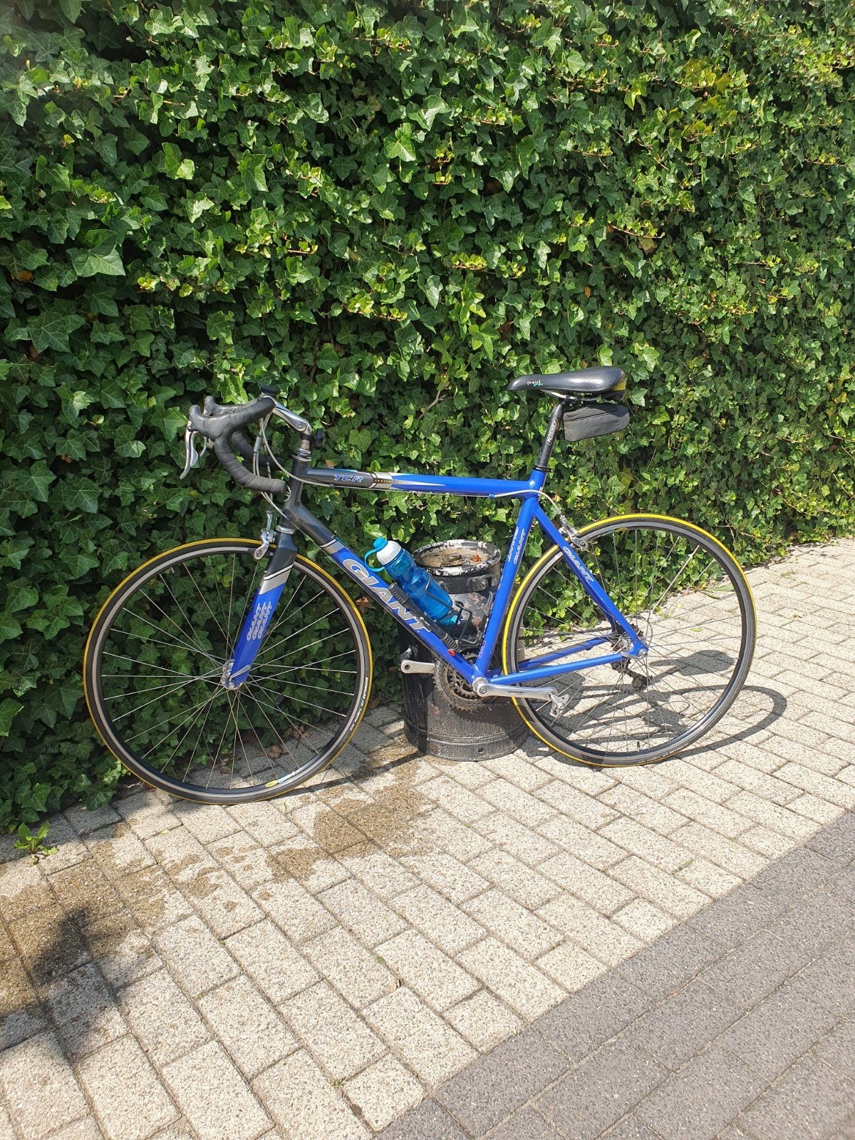 Giant racefiets, blauw/zwart, 28 inch, 18 versnellingen, Ophalen, 28 inch, Gebruikt, Aluminium