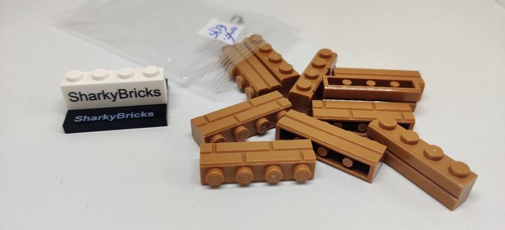 Lego Masonry Brick 1x4 Nougat per 10 stuks (Nieuw), Lego Systems A/S, Overige thema's, Lego, Aastvej 1 7190 Billund Denemarken