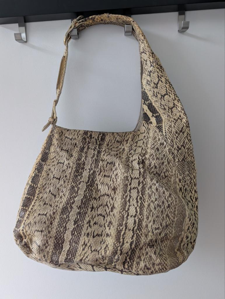 Jimmy Choo snake skin bag hobo - vintage, Ophalen of Verzenden, Handtas