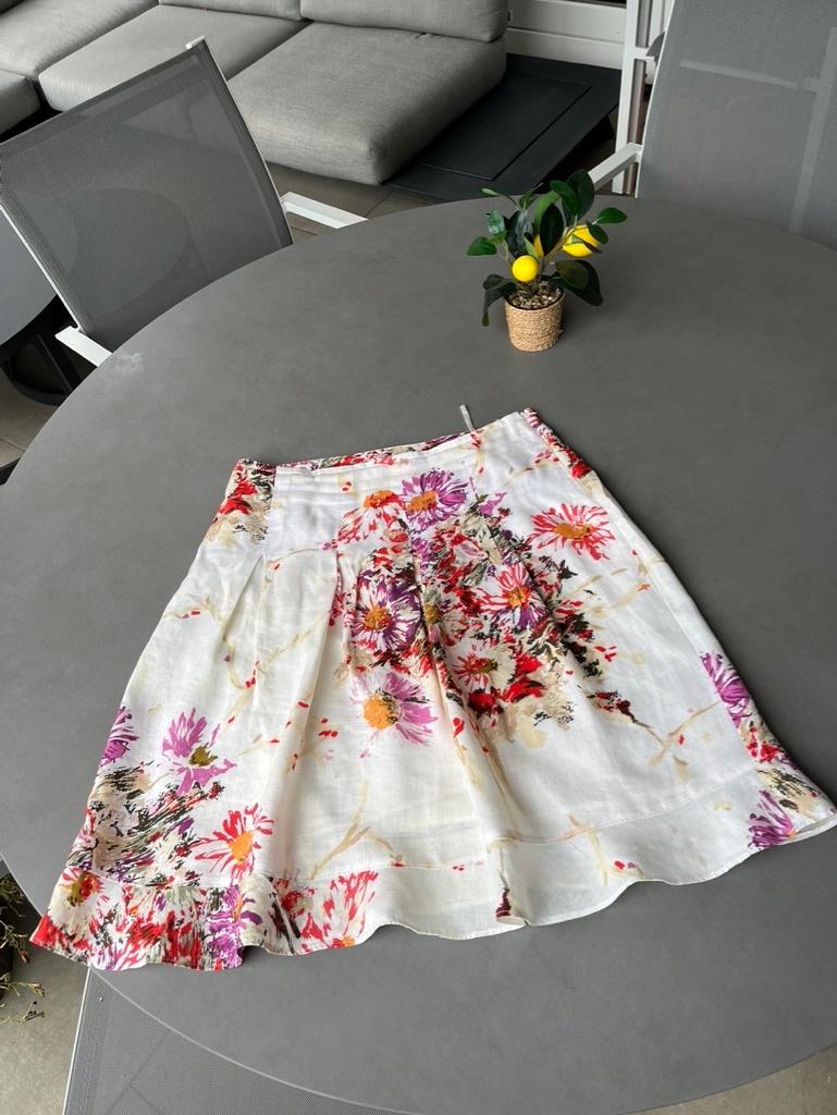 Paars/roze/oranje/wit gebloemde The Barn rok, maat 42, Overige kleuren, The Barn, Verzenden, Maat 42/44 (L)