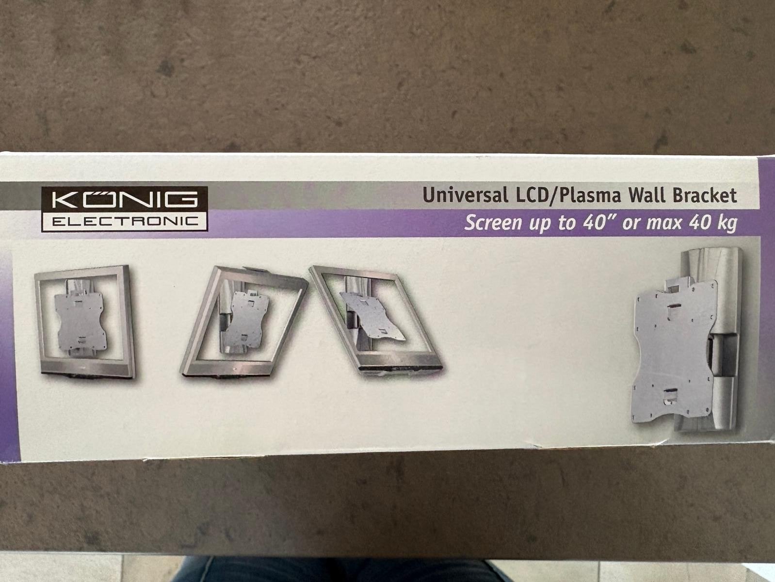 König Universele TV Beugel LCD/Plasma Wandbeugel, Ophalen of Verzenden, Nieuw