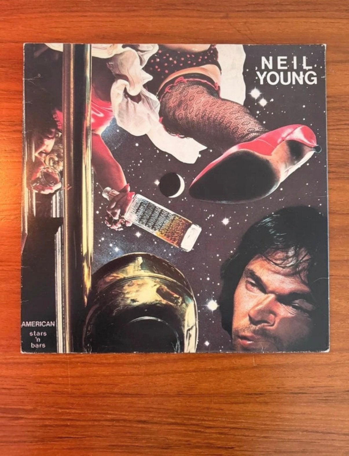 Neil Young - Stars ‘N Bars LP, Ophalen of Verzenden, Zo goed als nieuw, 12 inch, Poprock