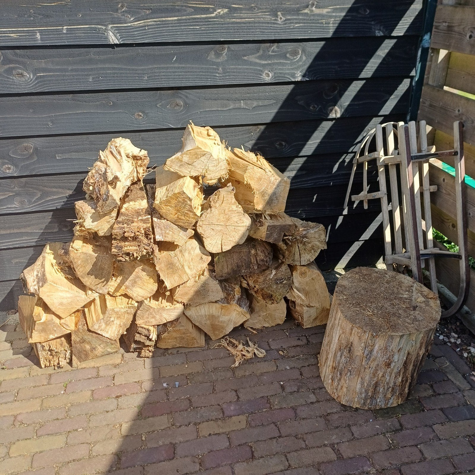 Haardhout, Minder dan 3 m³, Ophalen, Overige houtsoorten, Blokken