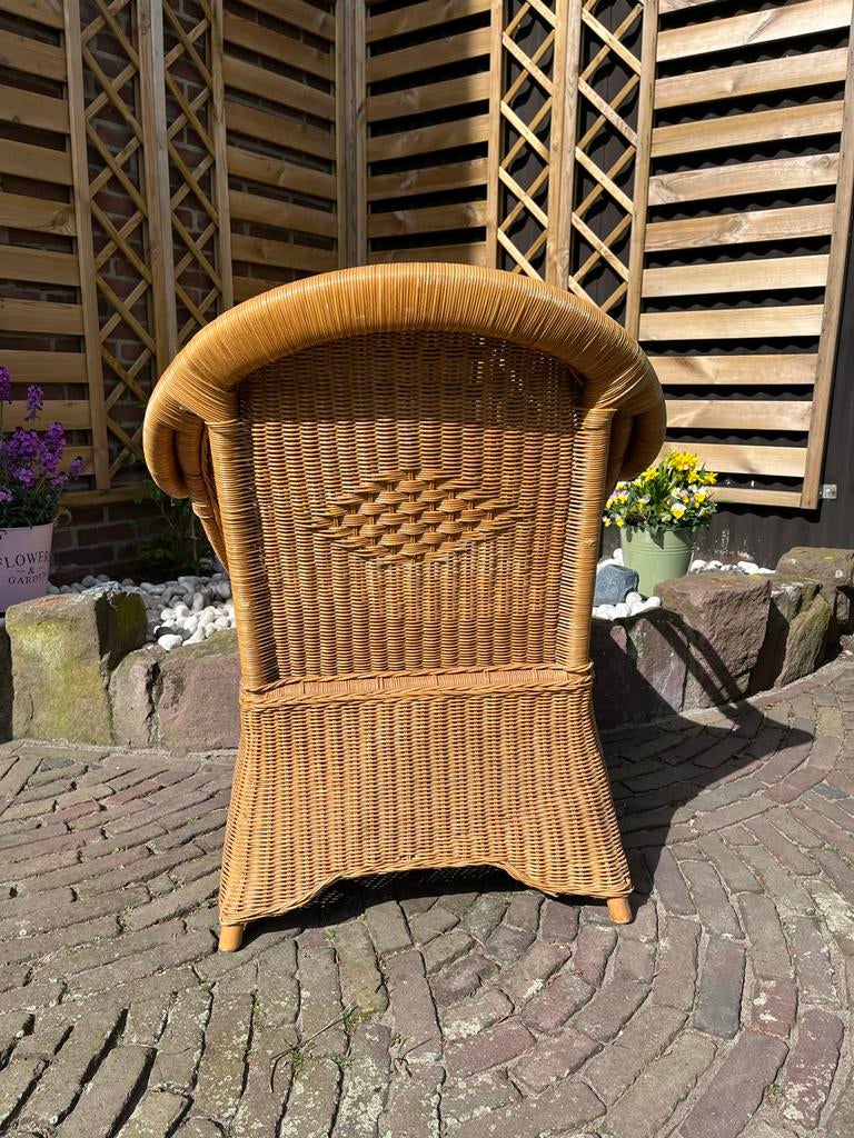 Rotan stoel, Ophalen, Gebruikt, Bruin, Riet of Rotan