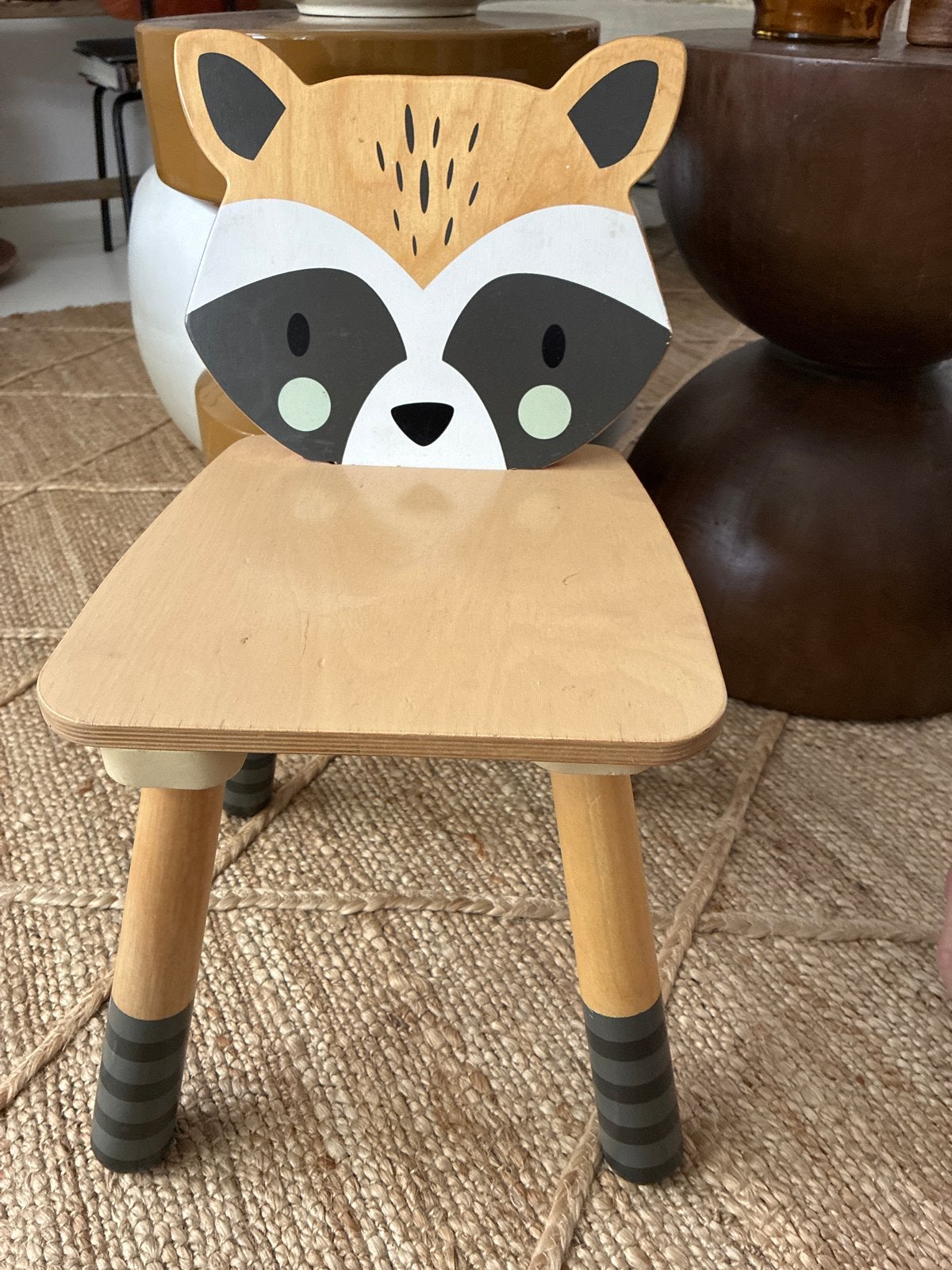 Tender Leaf toys kinderstoel met wasbeer design, Ophalen, Gebruikt, Stoel(en)
