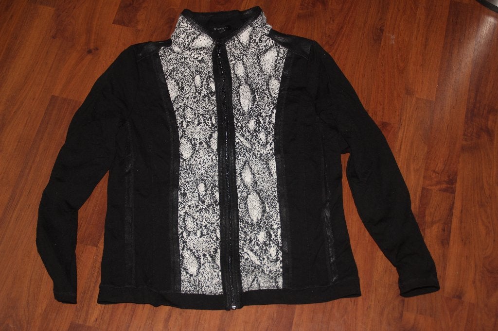 vest/jasje zwart wit, Kleding | Dames, Truien en Vesten, Maat 38/40 (M), Zwart, Ophalen of Verzenden, Witteveen