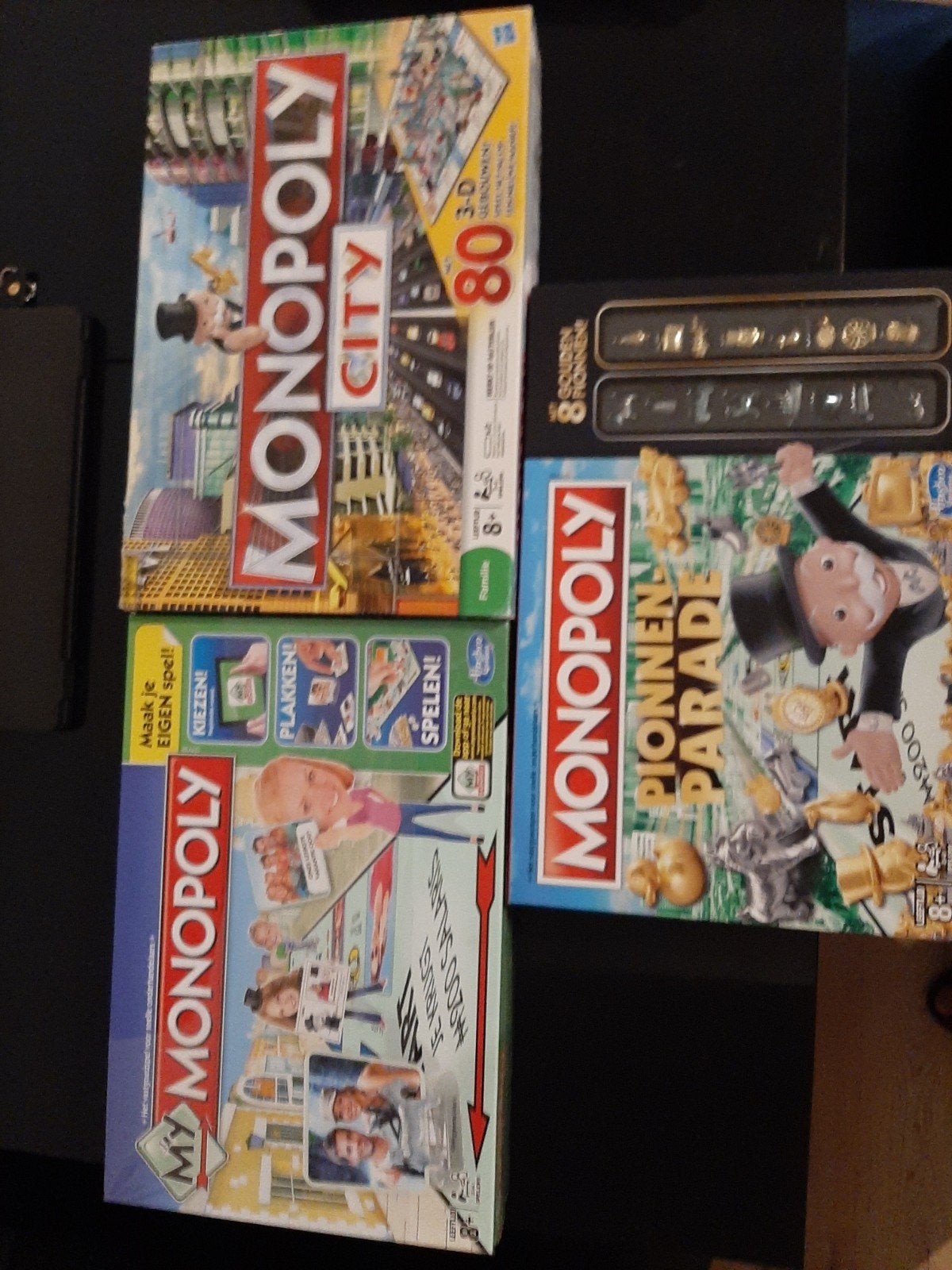 Monopoly City, Pionnen Parade & My Monopoly (3 spellen), Hobby en Vrije tijd, Gezelschapsspellen | Bordspellen, Ophalen of Verzenden