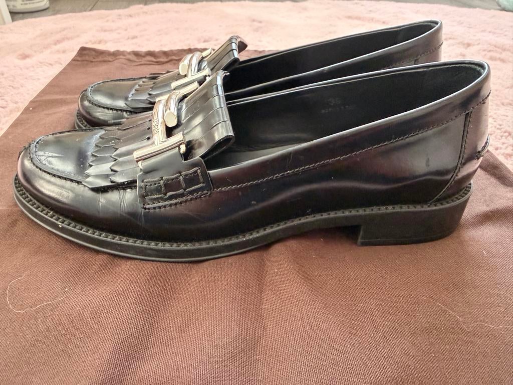 Tod's Mocassins - Stijlvol en Comfortabel, Ophalen, Zwart, Espadrilles of Moccasins, Gedragen