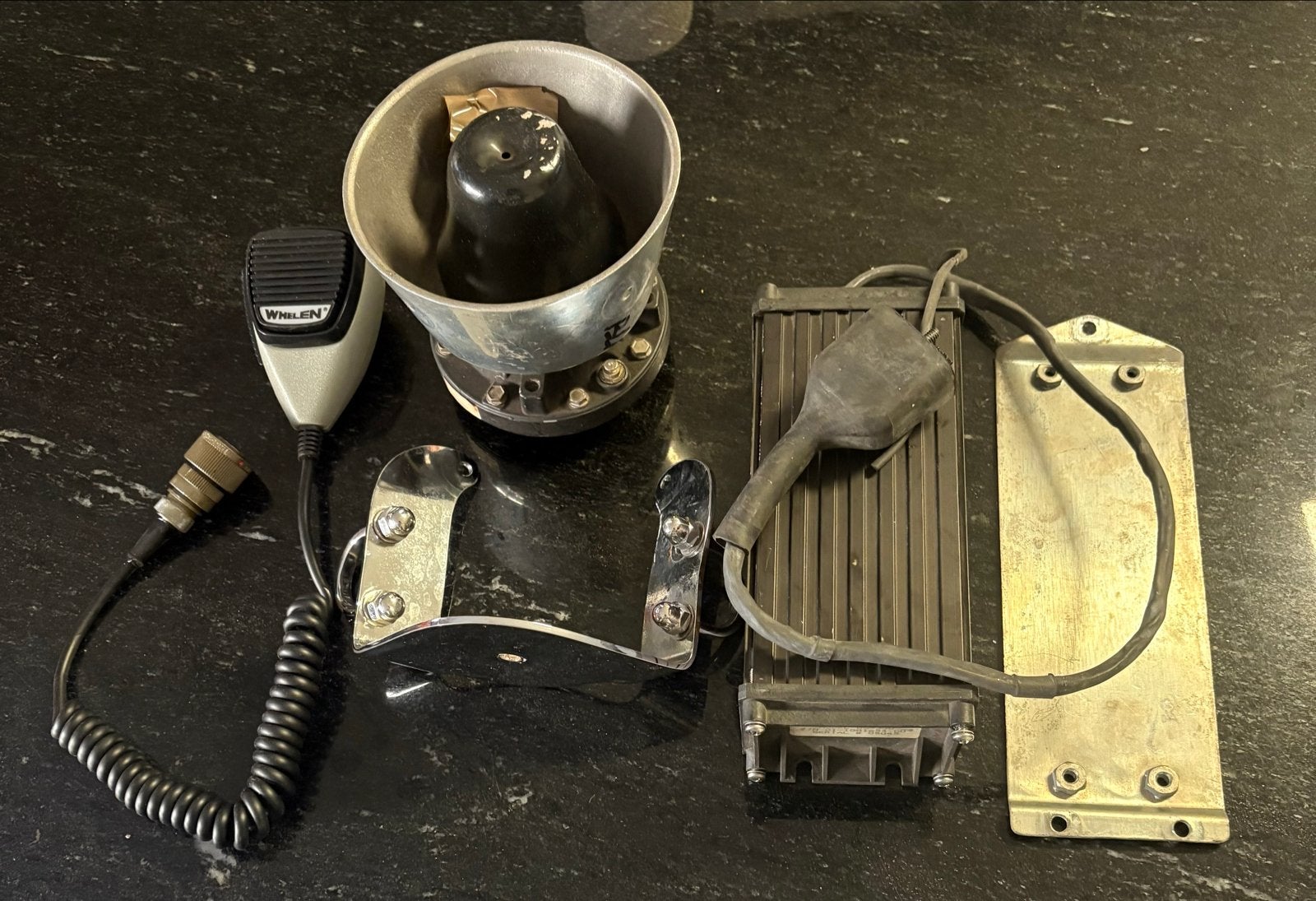 Harley Davidson Politie Sirene met Microfoon, Motoren, Ophalen of Verzenden, Gebruikt