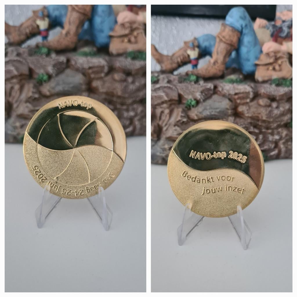 Coin navo top politie defensie leger, Verzamelen, Militaria | Algemeen, Ophalen of Verzenden, Landmacht, Nederland, Embleem of Badge