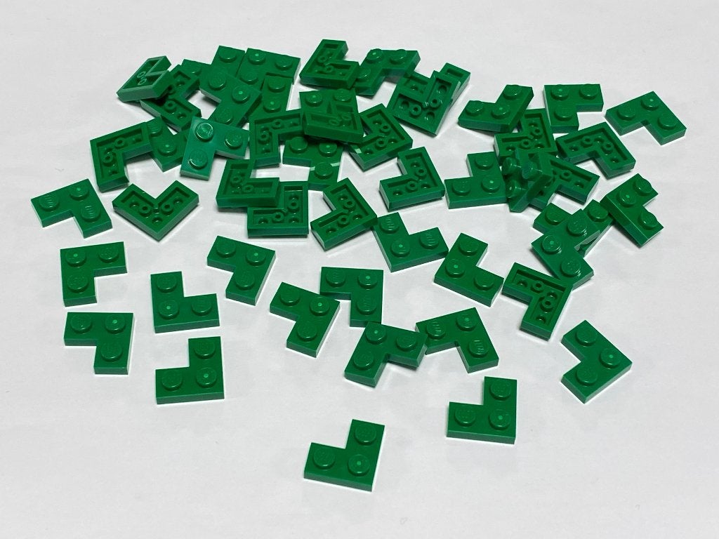 Partij 50x nieuwe 2x2 Lego hoek plaatjes in diverse kleuren, Overige thema's, Lego, Nieuw, Ophalen of Verzenden