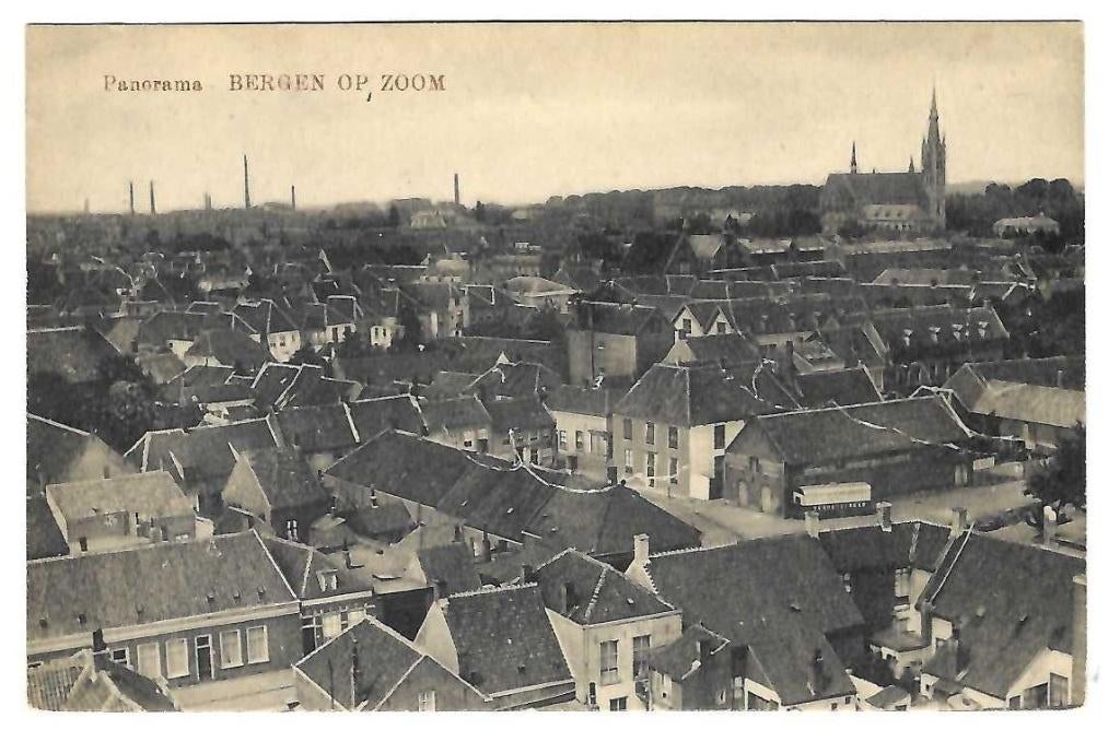 Bergen op Zoom - Panorama, Verzenden, Voor 1920, Ongelopen, Noord-Brabant