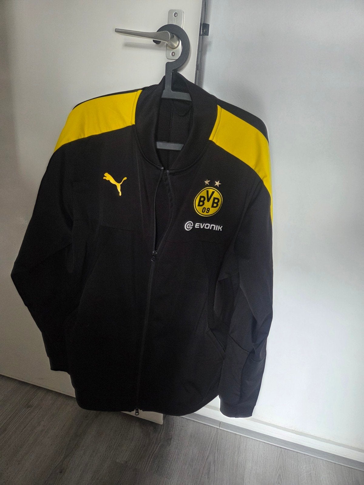 Borussia Dortmund BVB Trainingsjack Puma XXL, Ophalen, Puma, Zwart, Zo goed als nieuw
