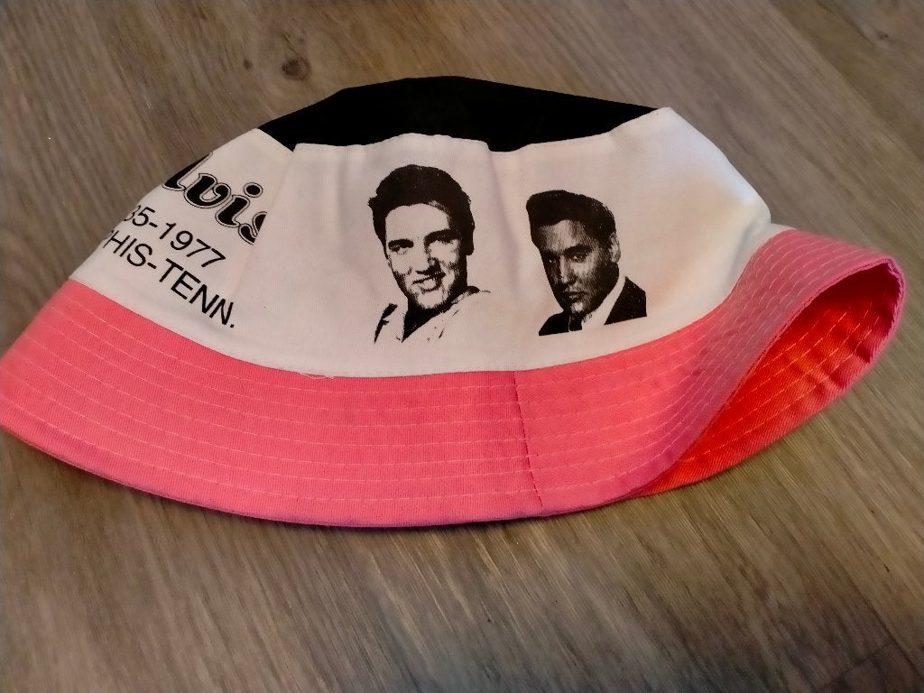 Elvis Presley the King vintage cap muts pet muziek rock roll, Verzenden, Zo goed als nieuw, Kleding