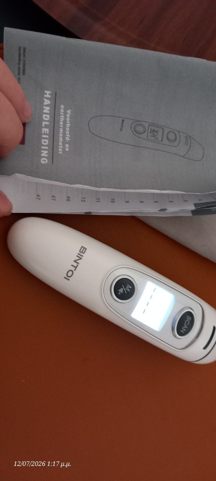 Bintoi Elektrische Thermometer - Oor, Voorhoofd & Kamer, Witgoed en Apparatuur, Ophalen, Nieuw, Overige typen