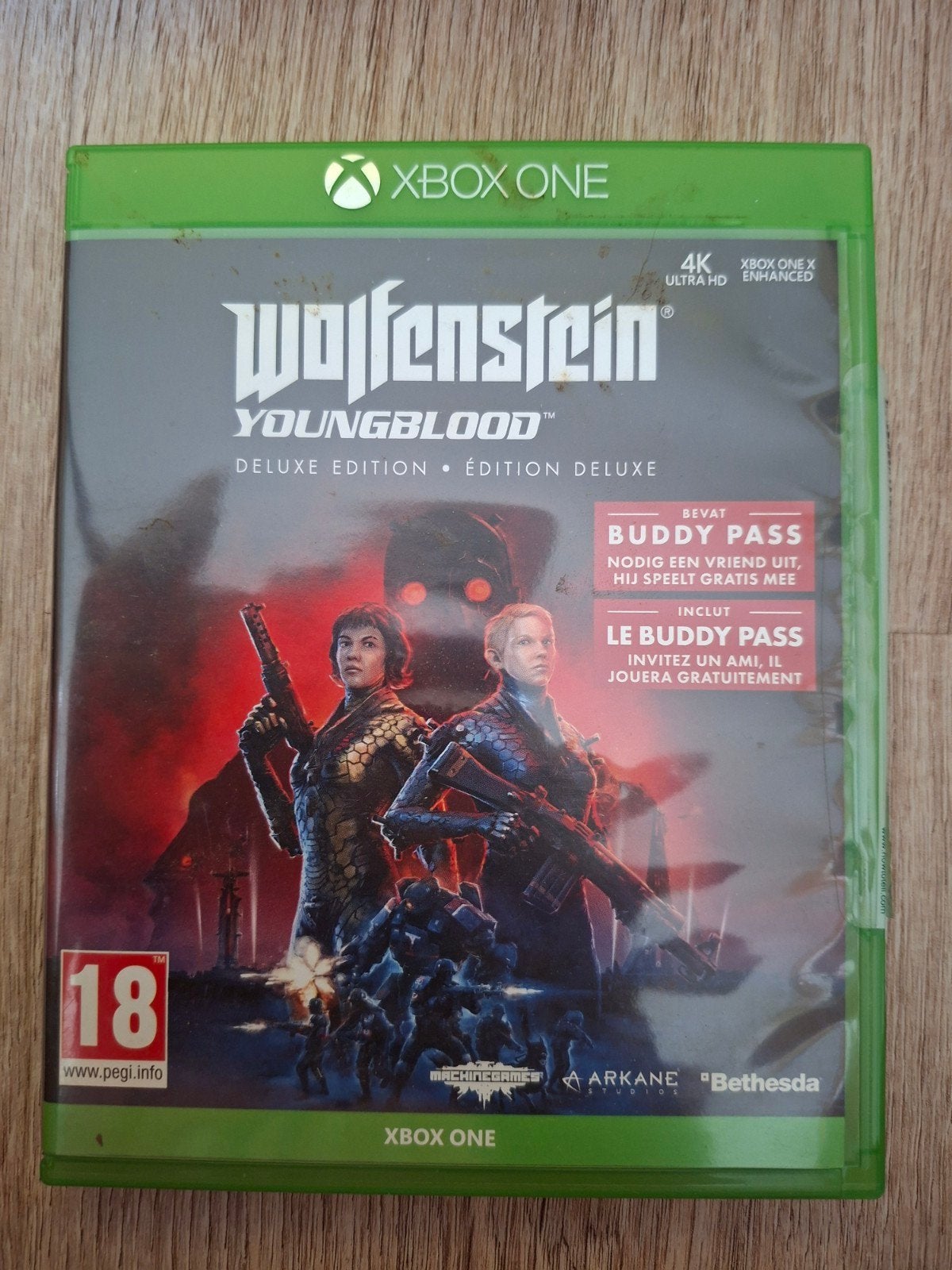 Wolfenstein Youngblood Deluxe Edition Xbox One, Spelcomputers en Games, Games | Xbox One, Gebruikt, Shooter, 2 spelers, Vanaf 18 jaar