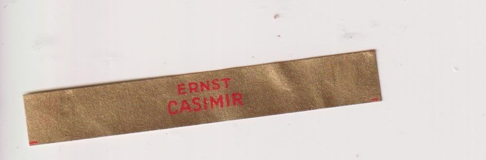 sigarenbanden - ERNST CASIMIR, Verzamelen, Ophalen of Verzenden, Zo goed als nieuw, Sigarenbandjes