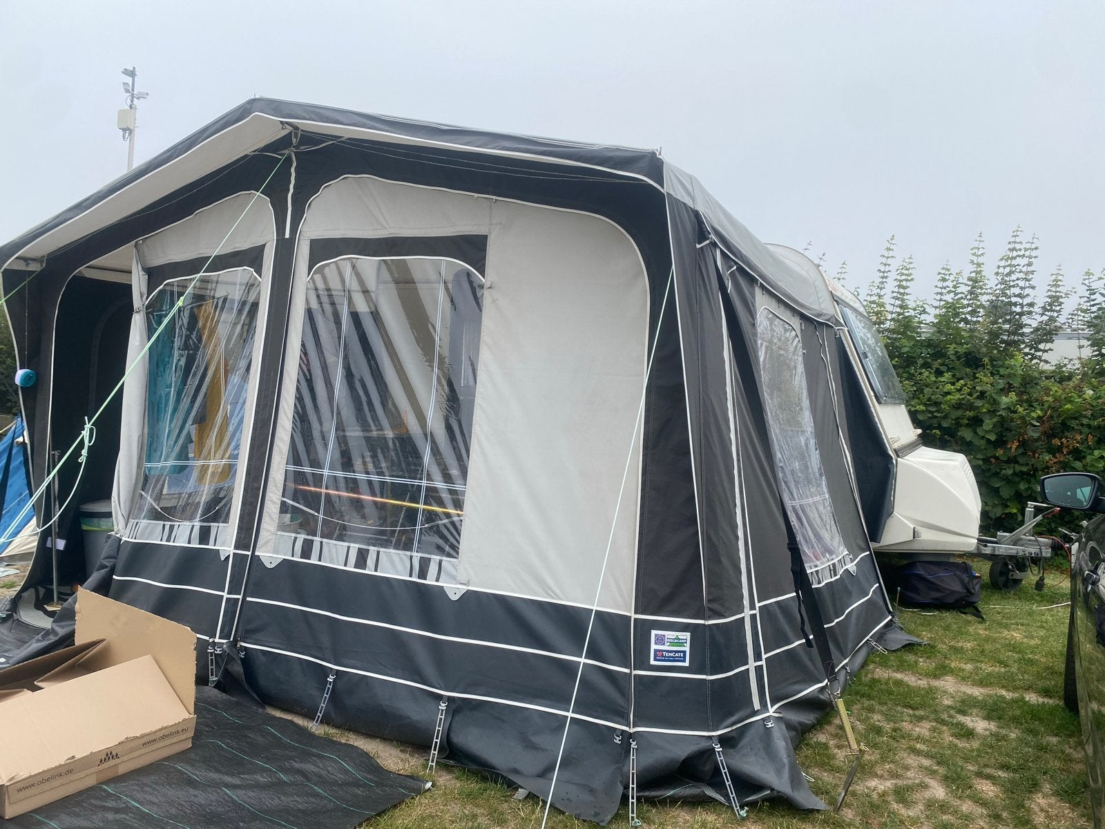 Adria Optima 400 TD uit 1990 met stapelbed en rondzit, Ophalen