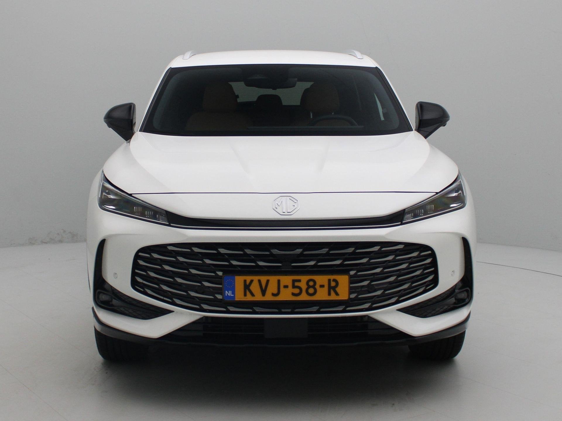 MG HS 1.5 Hybrid+ Aut. Luxury | Demo | Bruin Interieur | Nav, Auto's, Gebruikt, Euro 6, 4 cilinders, Wit