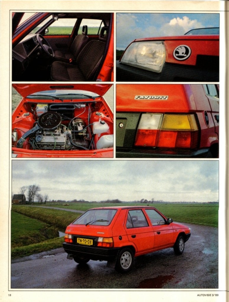 Autovisie test Skoda Favorit Februari 1989, Ophalen of Verzenden, Gelezen, Overige merken