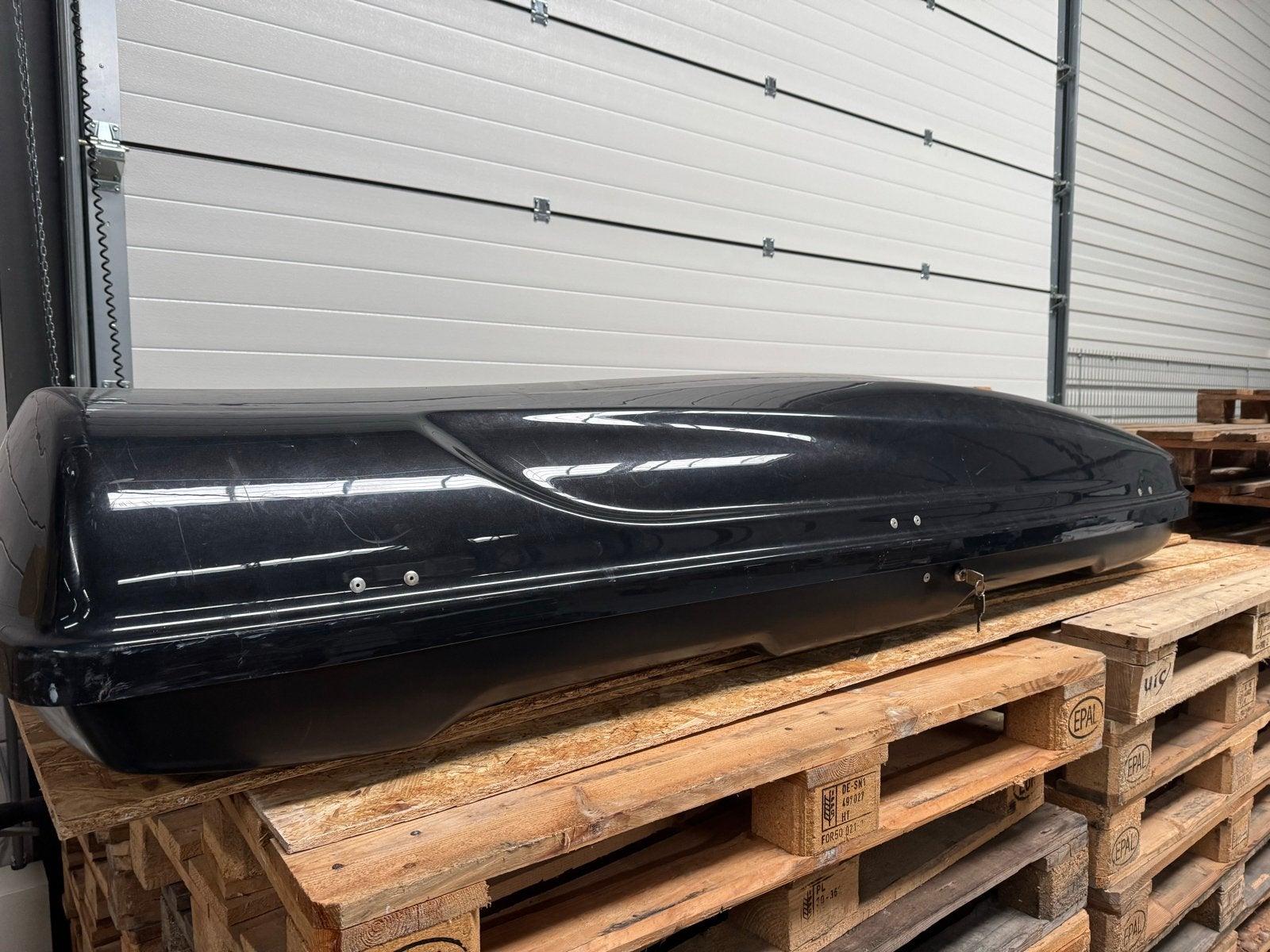 Skibox 210x70 cm met 2 gasveren, Auto diversen, Ophalen, Gebruikt