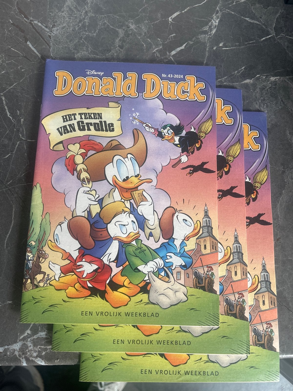 3 x Donald Duck Weekblad Nr. 43-2024 - Het Teken van Grolle, Meerdere stripboeken, Ophalen of Verzenden, Nieuw