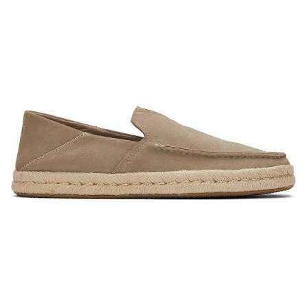 Toms Alonso loafers met touwzool maat 44.5, grijsbruin suede, Loafers, Overige kleuren, Verzenden, Nieuw