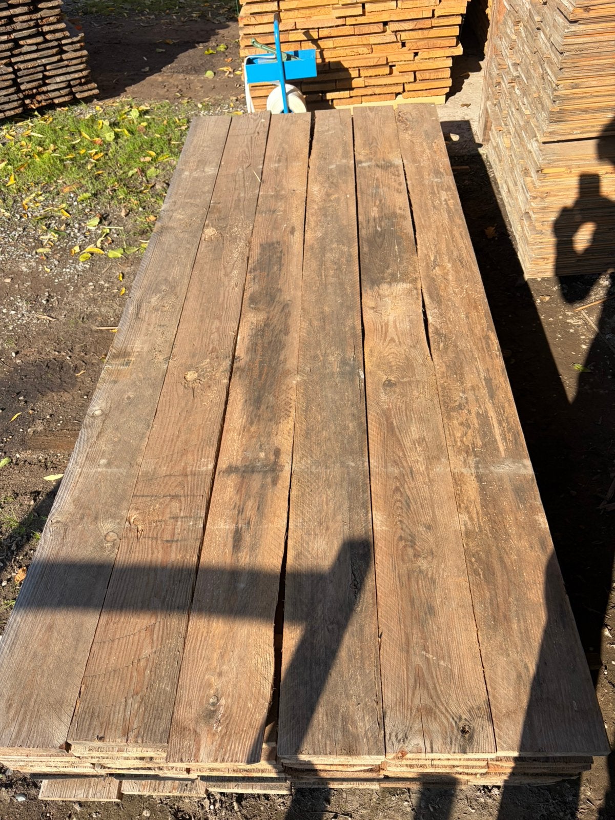 Partij barnwood 20 m2, Ophalen, Gebruikt, 250 cm of meer, Planken
