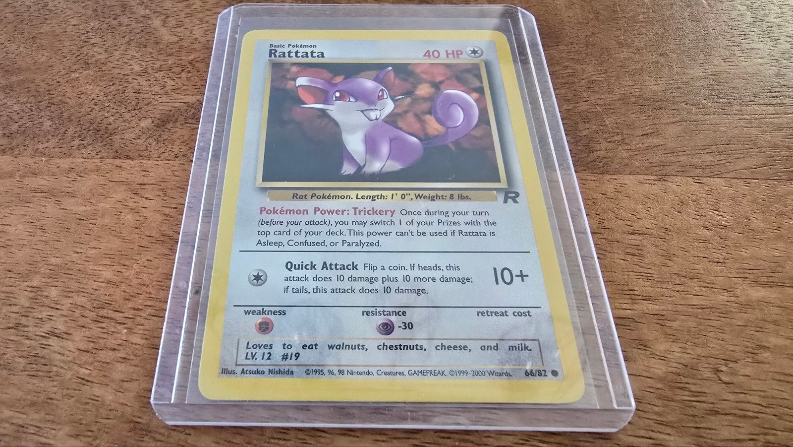 Rattata 66/82 - Team Rocket, Verzenden, Zo goed als nieuw, Losse kaart