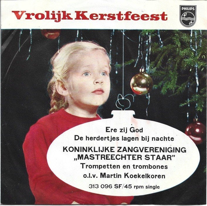 De Mastreechter Staar - Vrolijk Kerstfeest uit 1960, Cd's en Dvd's, Vinyl Singles, Gebruikt, 7 inch, Ophalen of Verzenden, Nederlandstalig