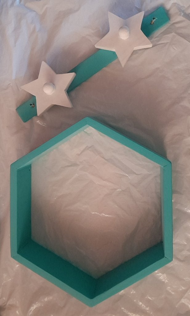 Decoratie kinder-/babykamer, Kinderen en Baby's, Groen, Zo goed als nieuw, Wanddecoratie, Handgemaakt