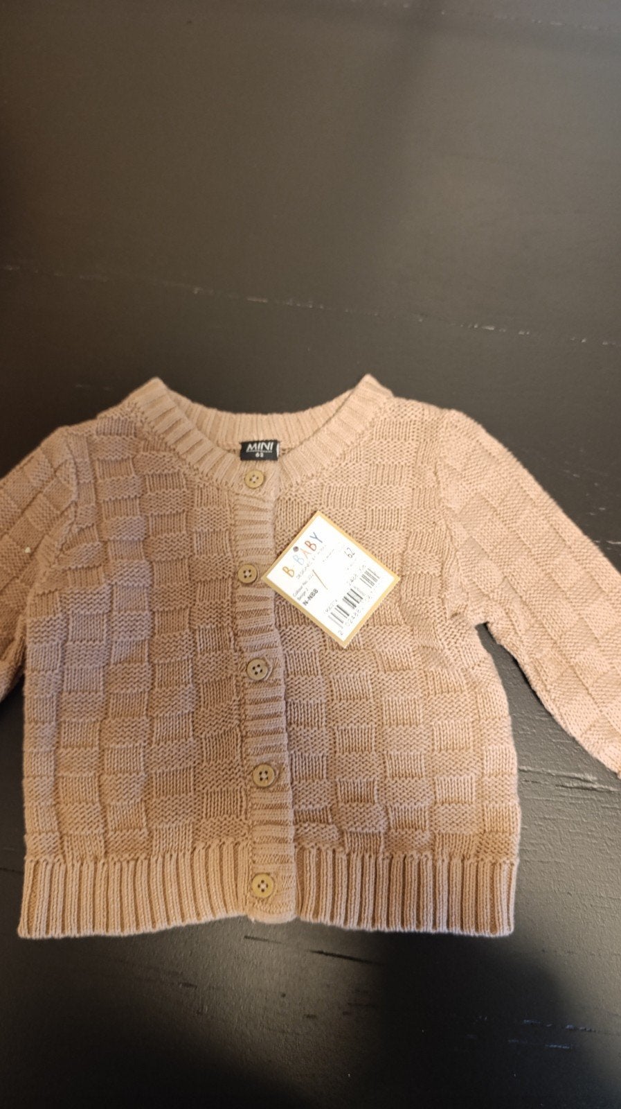 B.BABY Gebreid Vestje Maat 62 - Nieuw met label, B.BABY, Nieuw, Ophalen of Verzenden, Truitje of Vestje