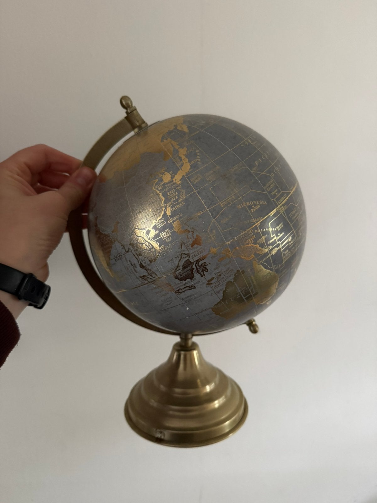 wereldbol decoratie, Ophalen, Gebruikt