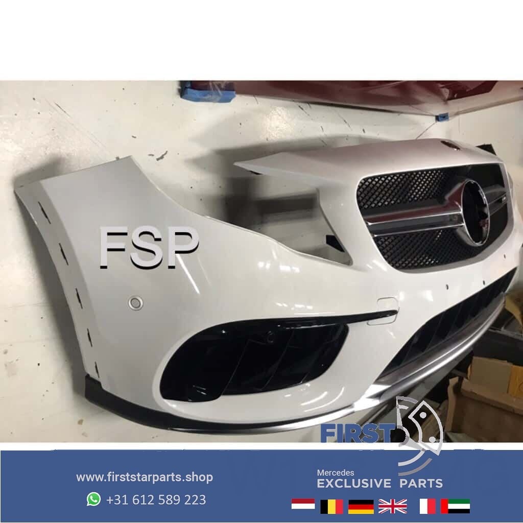 W156 GLA Facelift 45 AMG Voorbumper GLA45 BUMPER wit zwart g, Auto-onderdelen, Carrosserie en Plaatwerk, Gebruikt, -, Voor, Ophalen of Verzenden