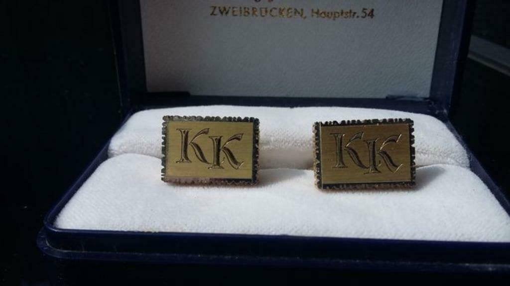 2 x 925 zilveren manchetknopen met klein diamantjes, Antiek en Kunst, Ophalen of Verzenden, Zilver