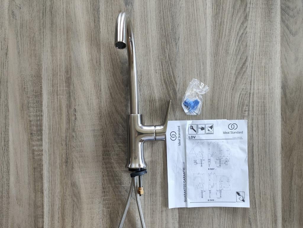 Wastafelkraan RVS Ideal Standard, Ophalen of Verzenden, Nieuw, Rvs, Kraan