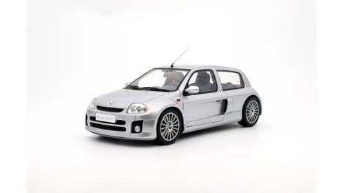 Renault Clio V6 Phase 1 Silver 2001 - 1:18 - OttOmobile, Hobby en Vrije tijd, Modelauto's | 1:18, Nieuw, Auto, OttOMobile, Ophalen of Verzenden