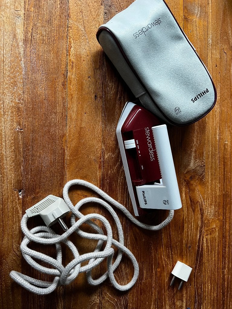Vintage reisstrijkijzer Philips, Ophalen of Verzenden
