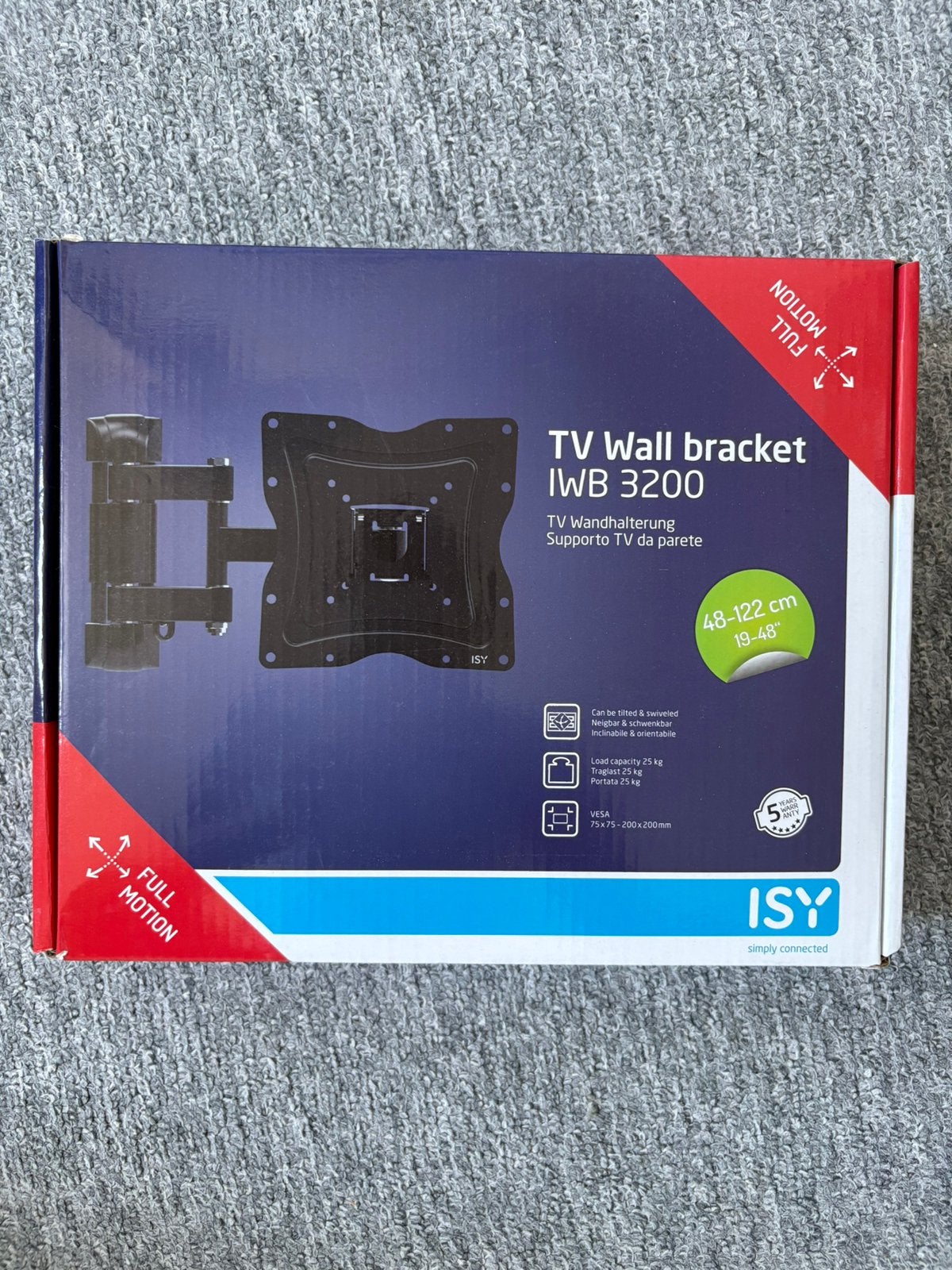 ISY tv muurbeugel - IWB 3200, Audio, Tv en Foto, Ophalen, Nieuw